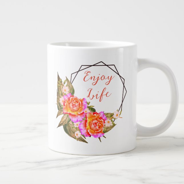 Njut av livet jumbo mugg (Höger)