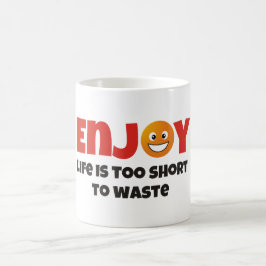 Njut av livet kaffemugg