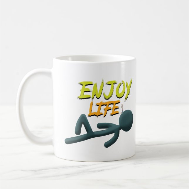 Njut av livet kaffemugg (Vänster)