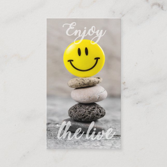 Njut av livet! visitkort (Framsida)