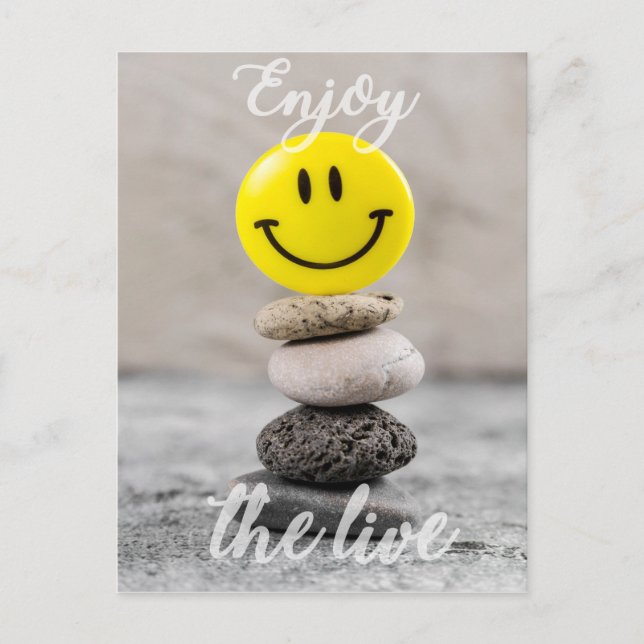 Njut av livet! vykort (Framsida)