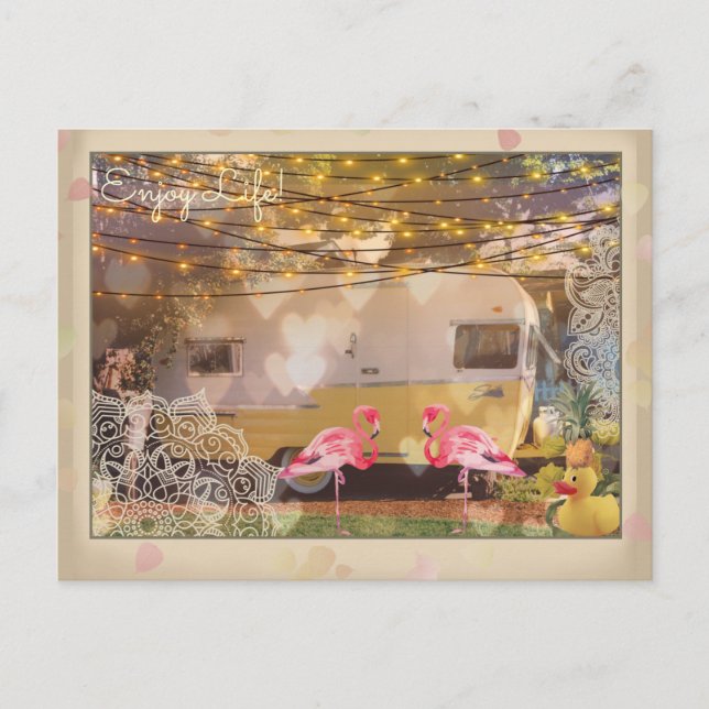 Njut av livet vykort (Framsida)