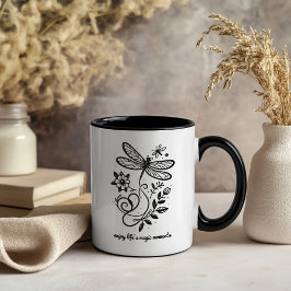 Njut av livets magiska inslag kaffemugg