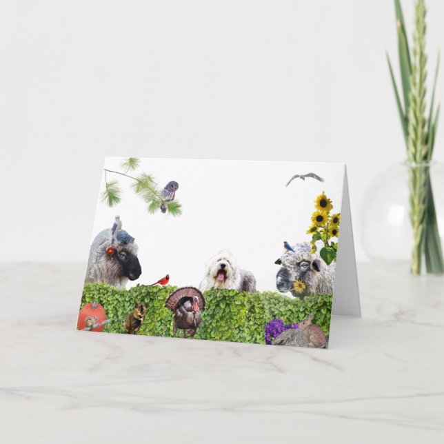 Njut av mängden jord:Glad Thanksgiving Helgkort (Framsida)