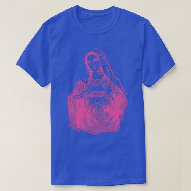 Njut av Mary Magenta 2 T Shirt (Design framsida)
