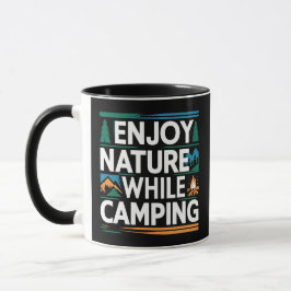 Njut av naturen under camping mugg
