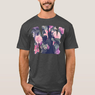 Njut av New York City Blommig New York City retro T Shirt