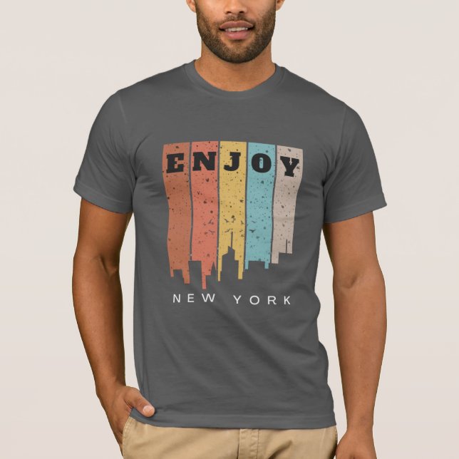 Njut av New York T-Shirt (Framsida)
