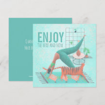 Njut av pastel Zen Yoga Pose Cat här och nu