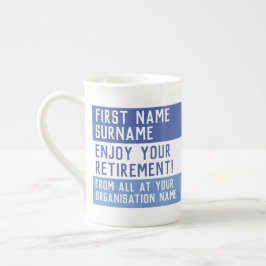 Njut av Pension - Benporslin Mugg