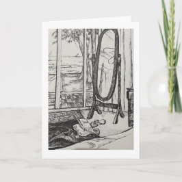 Njut av persikor kort