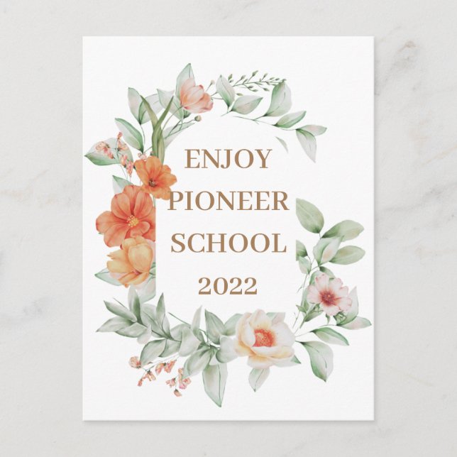 Njut av Pioneer School 2022-vykort Vykort (Framsida)