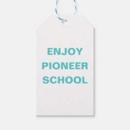 Njut av Pioneer School | JW Presentetikett