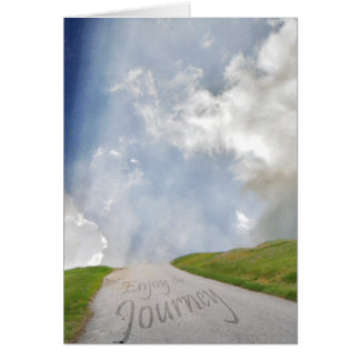 Njut av resan hälsningskort