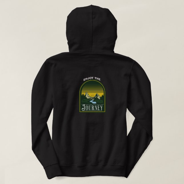 Njut av resan hoodie (Design baksida)