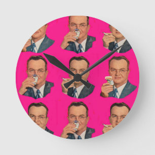 Njut av röken, njut av paketet rund klocka