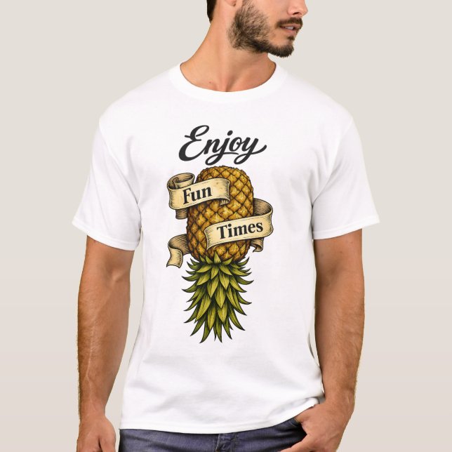 Njut av roliga tider - T-shirt  (Framsida)