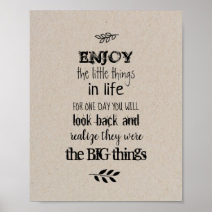 Njut av saken i livet poster