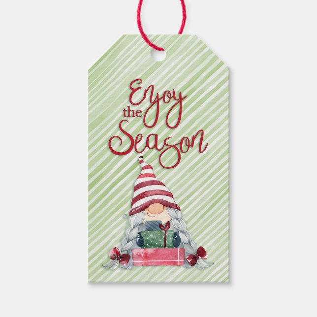 Njut av säsongen presentetikett (Framsidan)