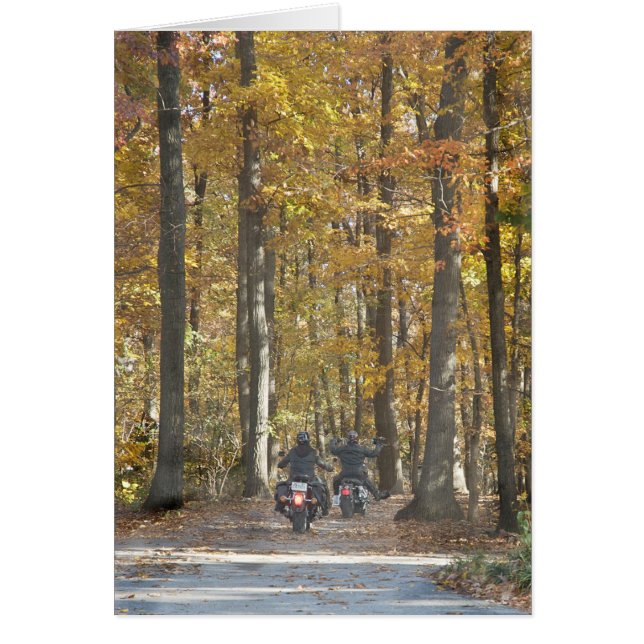 Njut av skjutsen! hälsningskort (Framsidan)