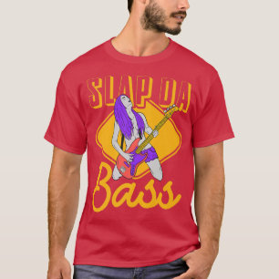 Njut av Slap Bass Guitar Sylt Session Slap da bass T Shirt