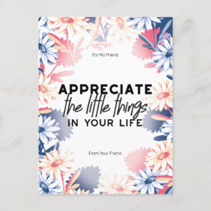Njut av små sak-offerter vykort