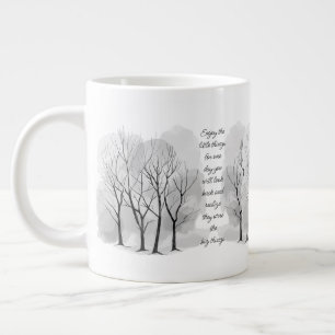 Njut av små saker Inspirerande livscitat Jumbo Mugg