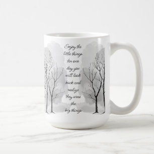 Njut av små saker Inspirerande livscitat Kaffemugg