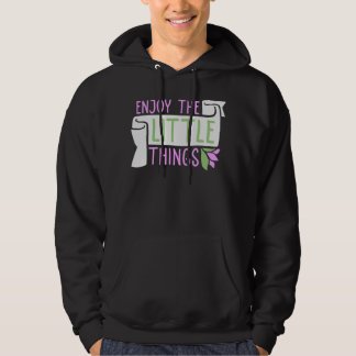 Njut Av Små Saker Tacksamhet Positivitet Citat Hoodie