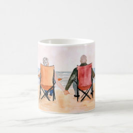 Njut av solnedgången kaffemugg