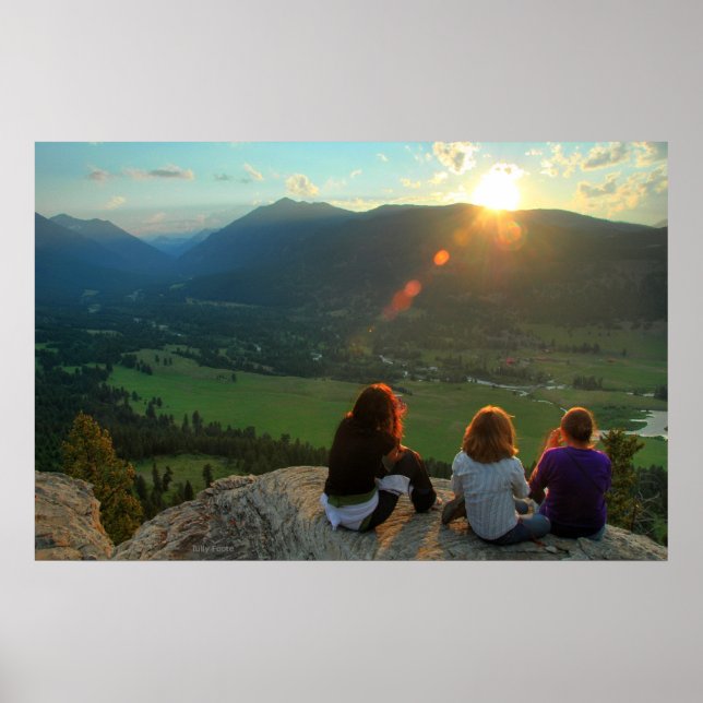 Njut av solnedgången poster (Framsidan)