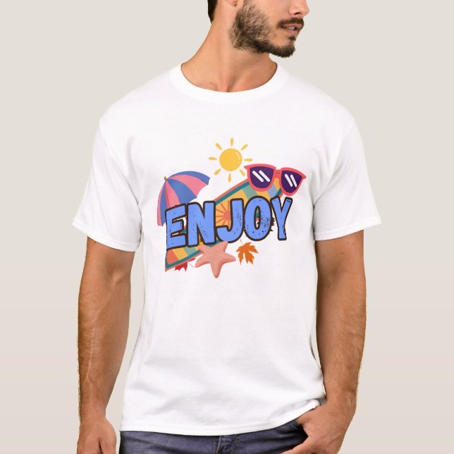 Njut av sommarens energi! t shirt (Framsida)