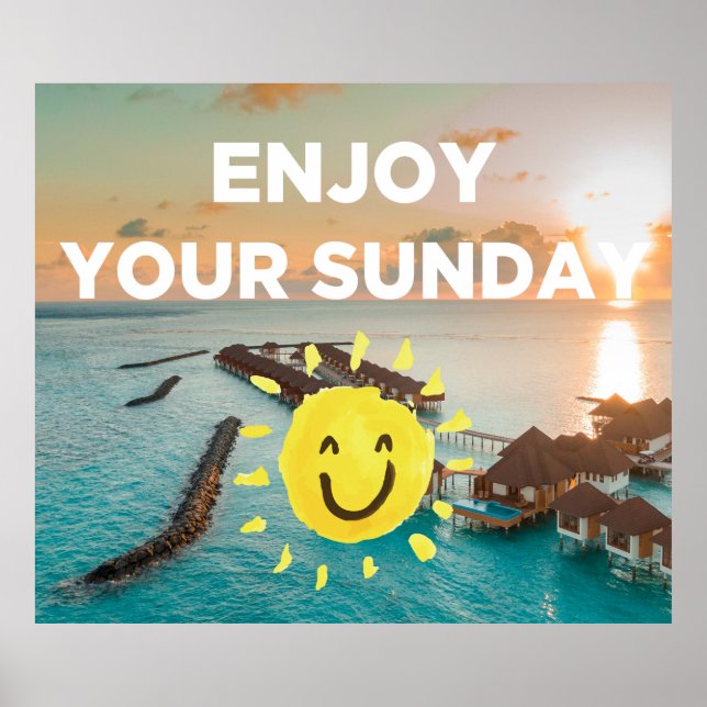 Njut av Söndagen Poster (Framsidan)