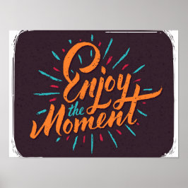Njut av tillfället - inspirerande offertdesign poster