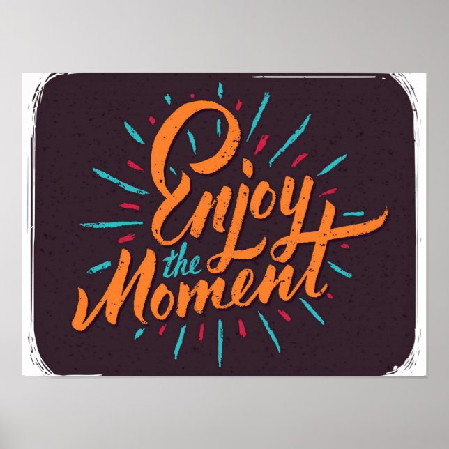 Njut av tillfället - inspirerande offertdesign poster (Framsidan)