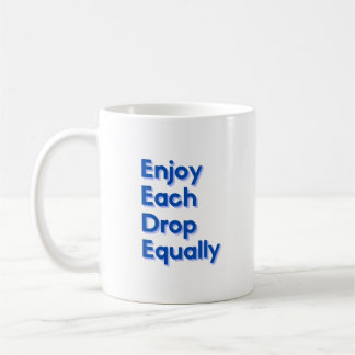 Njut av varje droppe på samma sätt kaffemugg