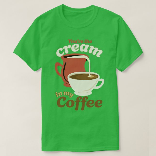 Njut av Vintage Morgonkaffe T Shirt (Design framsida)