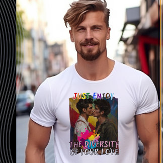 Njut bara av mångfalden i Kärlek - Man T Shirt