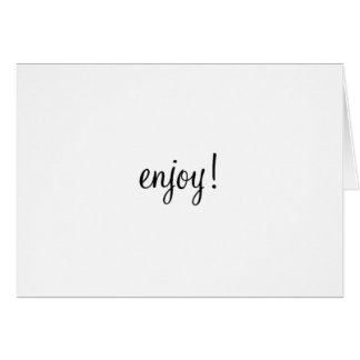 Njut! Hälsningskort