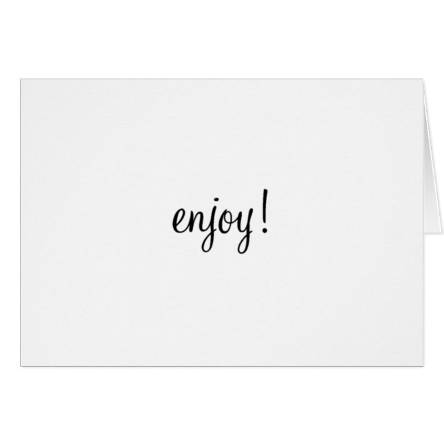 Njut! Hälsningskort (Framsidan Horizontal)