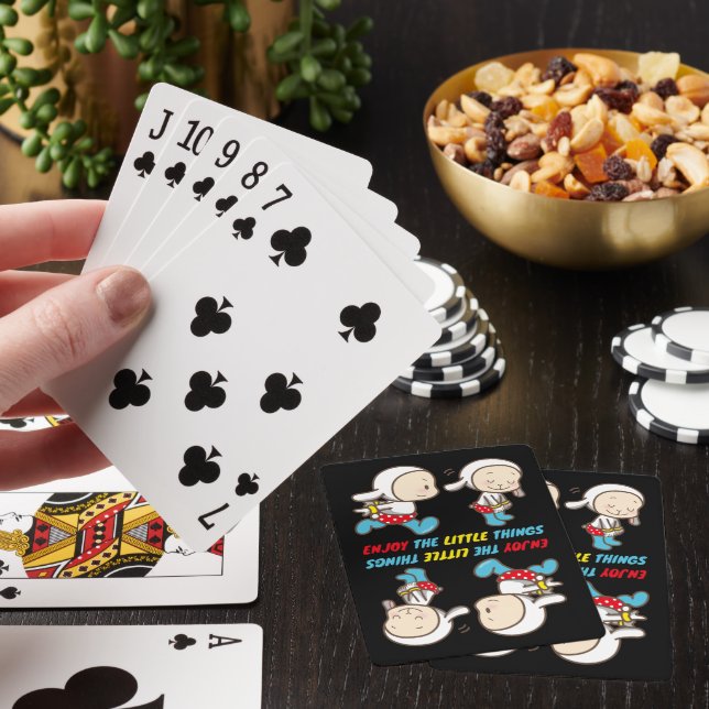 NJUT LITTLE SAK söt rolig motivation Casinokort (På plats)