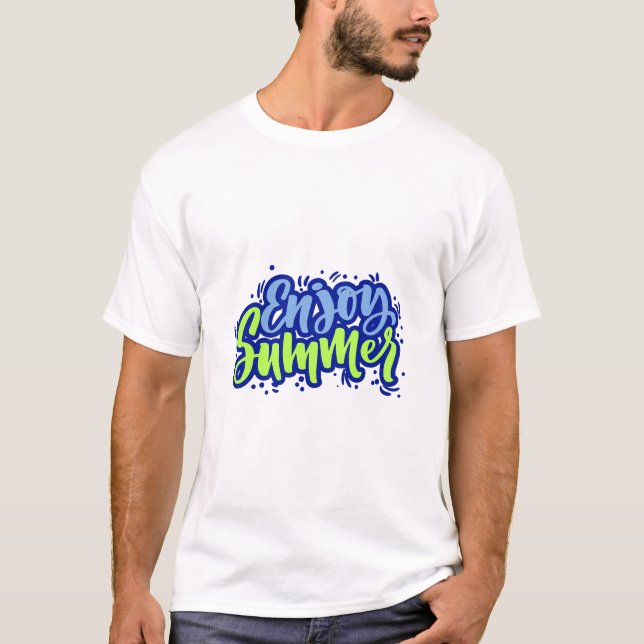 Njut sommar t shirt (Framsida)