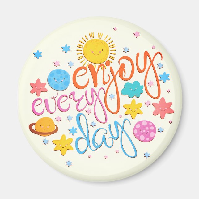 Njut varje dag magnet (Framsidan)
