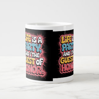 Njut varje ögonblick och gör det bästa av det! 🎉 jumbo mugg