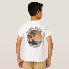 "Njut varje solnedgång - Retro Beach" T Shirt