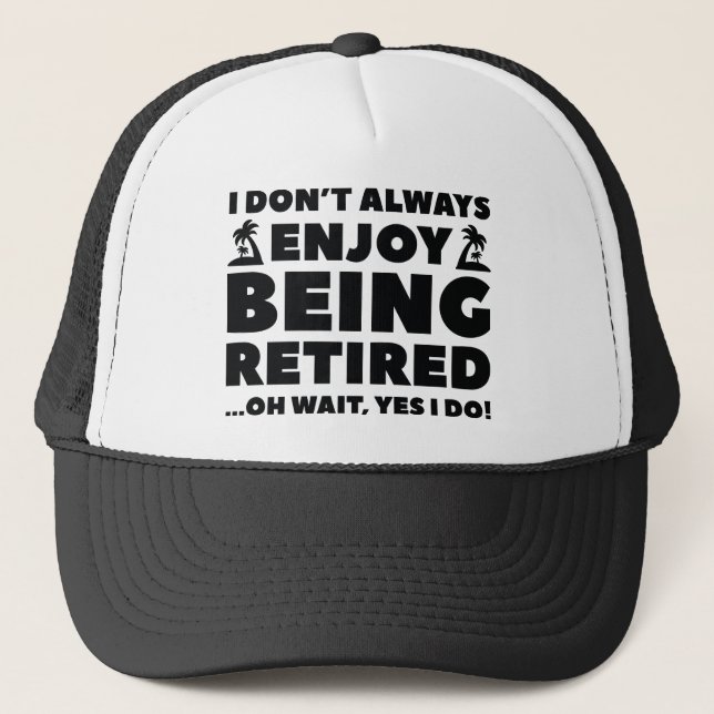 Njuta av att vara pensionär keps (Framsida)