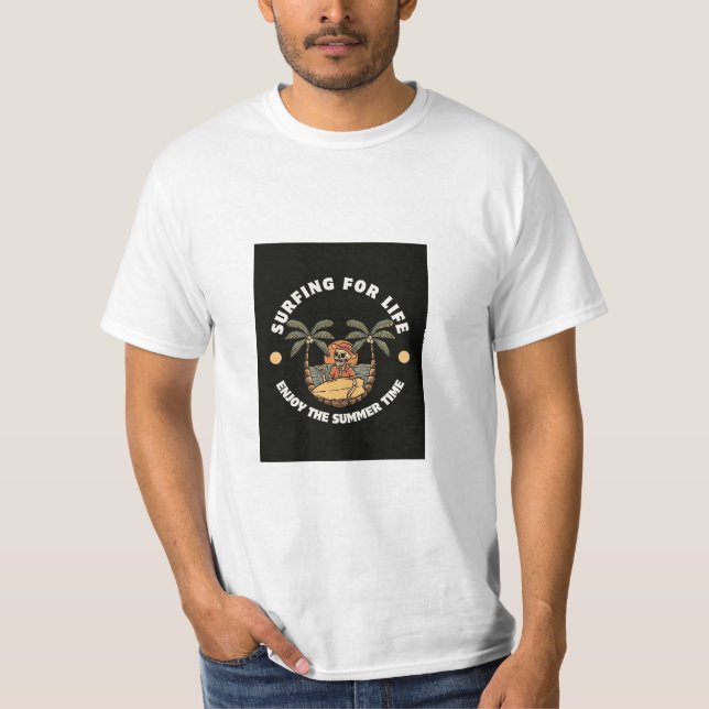 njuta av sommartid t shirt (Framsida)