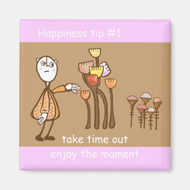 njuta av tillfället magnet (Framsidan)