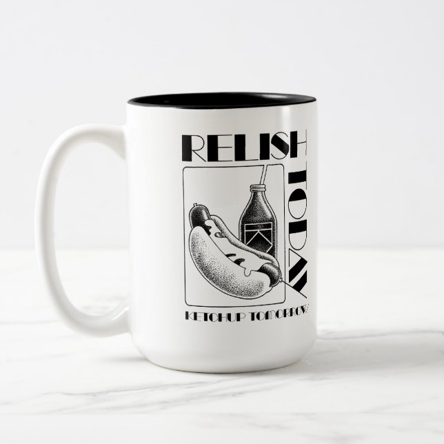 Njuta i dag Två-Tonad mugg (Vänster)