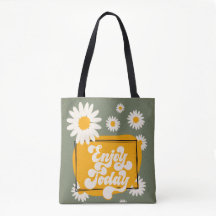 Njuta Idag Totebag, Blommig Totebag